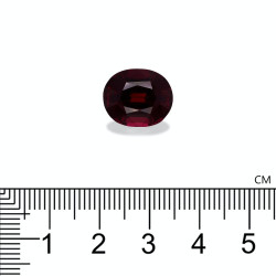 rhodoliet ovale maat 11,39 karaat