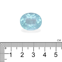 Ovale geslepen blauwe Paraiba-toermalijn van 18,04 karaat