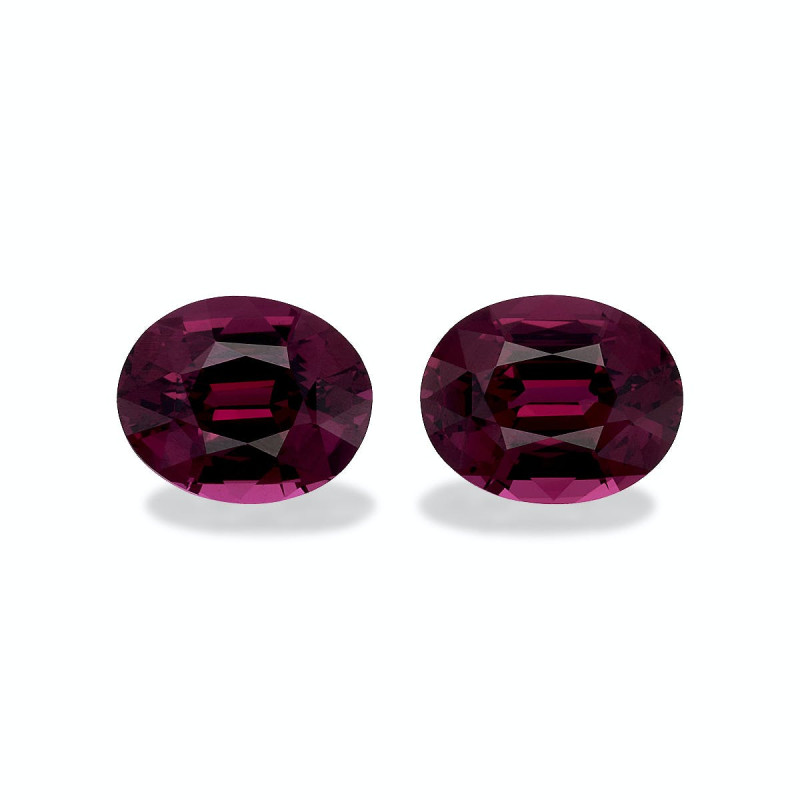 OVAL-cut rhodolite Red 6.63 carats
