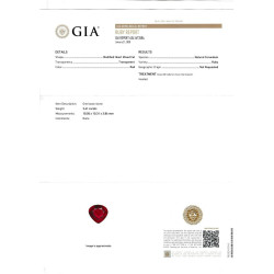 Robijn uit Mozambique, peervormig geslepen, rood, 3,61 karaat