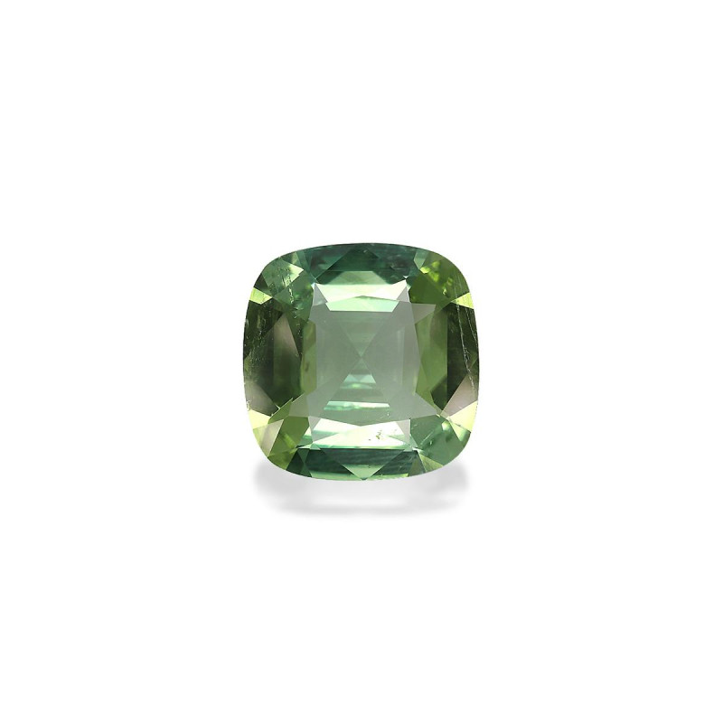 Tourmaline Verte taille COUSSIN Vert Pistache 6.90 carats