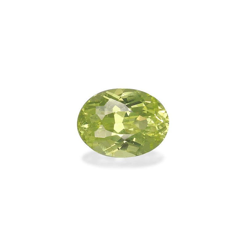 OVAL-cut Chrysoberyl Lime Green 1.58 carats