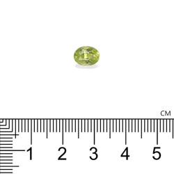 Ovale geslepen Lime Green Chrysoberyl 1,58 karaat