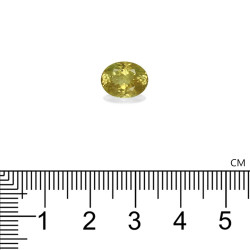 Ovale geslepen Chrysoberyl Geel 3,36 karaat
