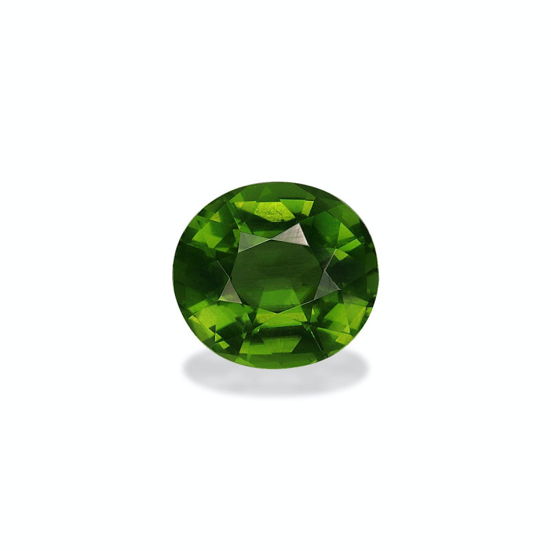 OVAL-cut Chrome Tourmaline Basil Green 1.66 carats
