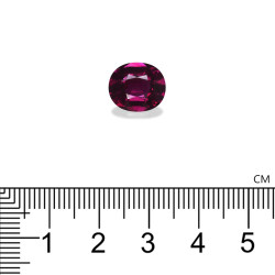 Ovale geslepen umbalite Magenta Paars 5,18 karaat