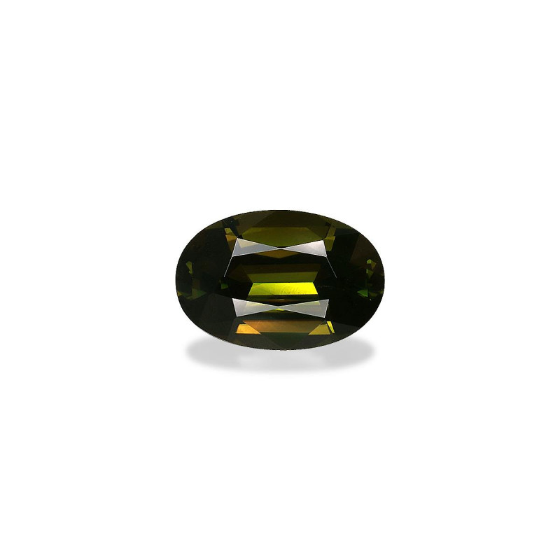 铬电气石 taille 椭圆形 罗勒绿 3.43 carats