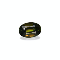 Ovale geslepen Basil Green Chrome Toermalijn van 3,43 karaat