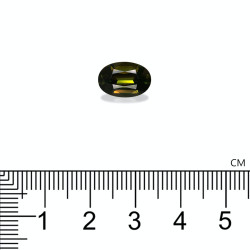 Ovale geslepen Basil Green Chrome Toermalijn van 3,43 karaat