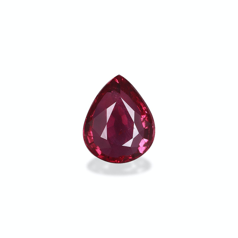 Pear-cut Mozambique Ruby Red 2.00 carats