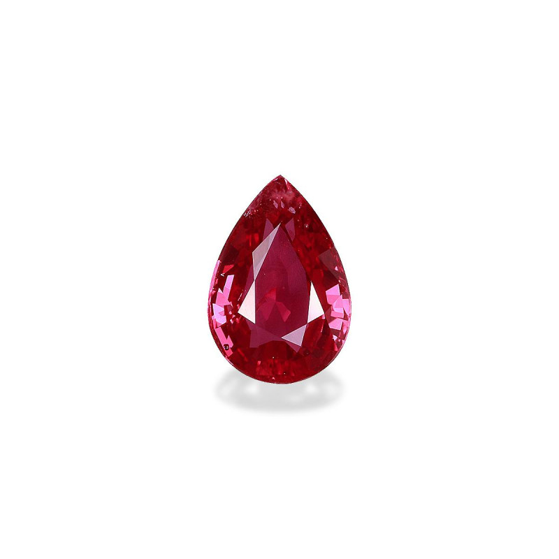 Pear-cut Mozambique Ruby Red 2.02 carats