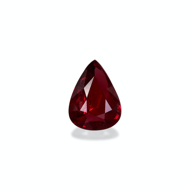 Pear-cut Mozambique Ruby Red 1.51 carats