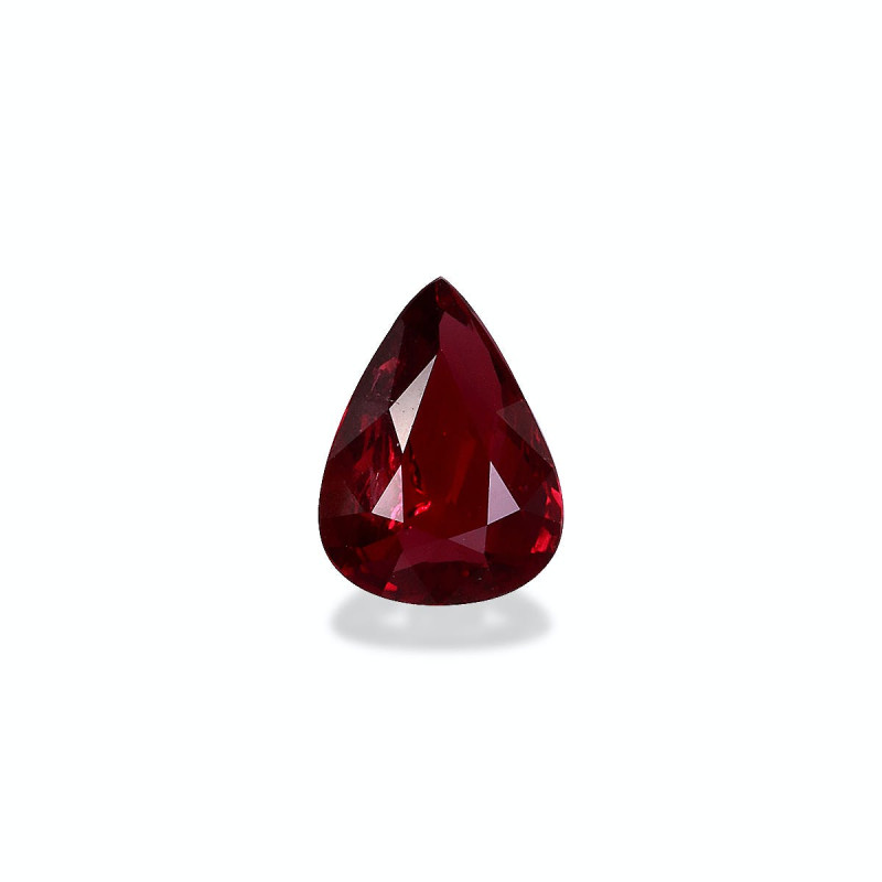 Rub&iacute;es de Mozambique taille Poire Rojo 1.51 carats