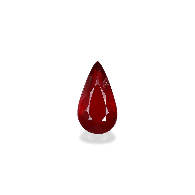 Rubíes de Mozambique taille Poire Rojo 2.01 carats