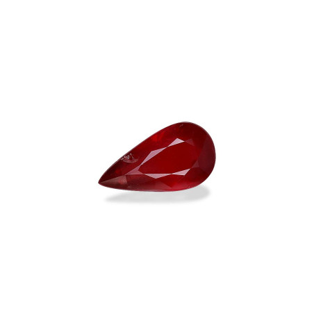 Pear-cut Mozambique Ruby Red 2.01 carats