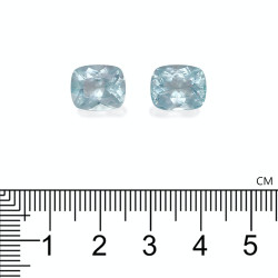 Kussen geslepen Hemelsblauwe Aquamarijn van 8,22 karaat