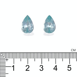 Hemelblauwe peervormige Aquamarijn van 7,39 karaat