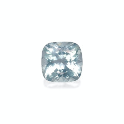 CUSHION-cut Aquamarine Sky...