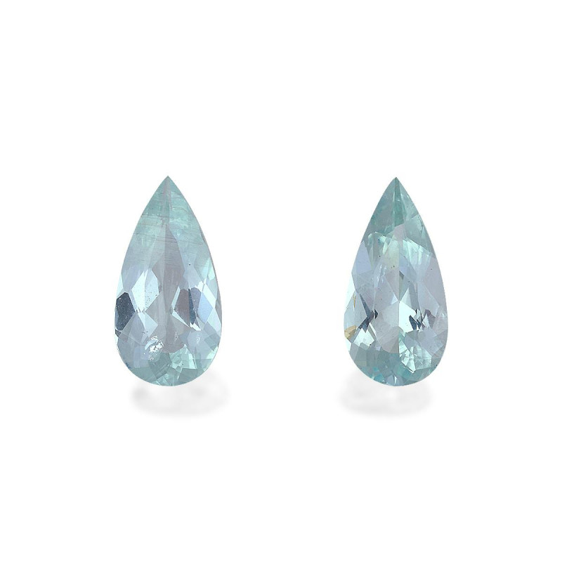 Pear-cut Aquamarine Sky Blue 4.10 carats