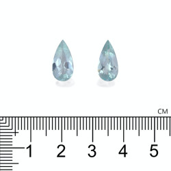 Hemelblauwe peervormige Aquamarijn van 4,10 karaat