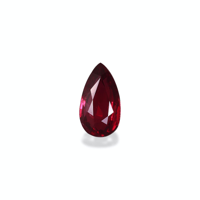 Pear-cut Mozambique Ruby Red 2.04 carats