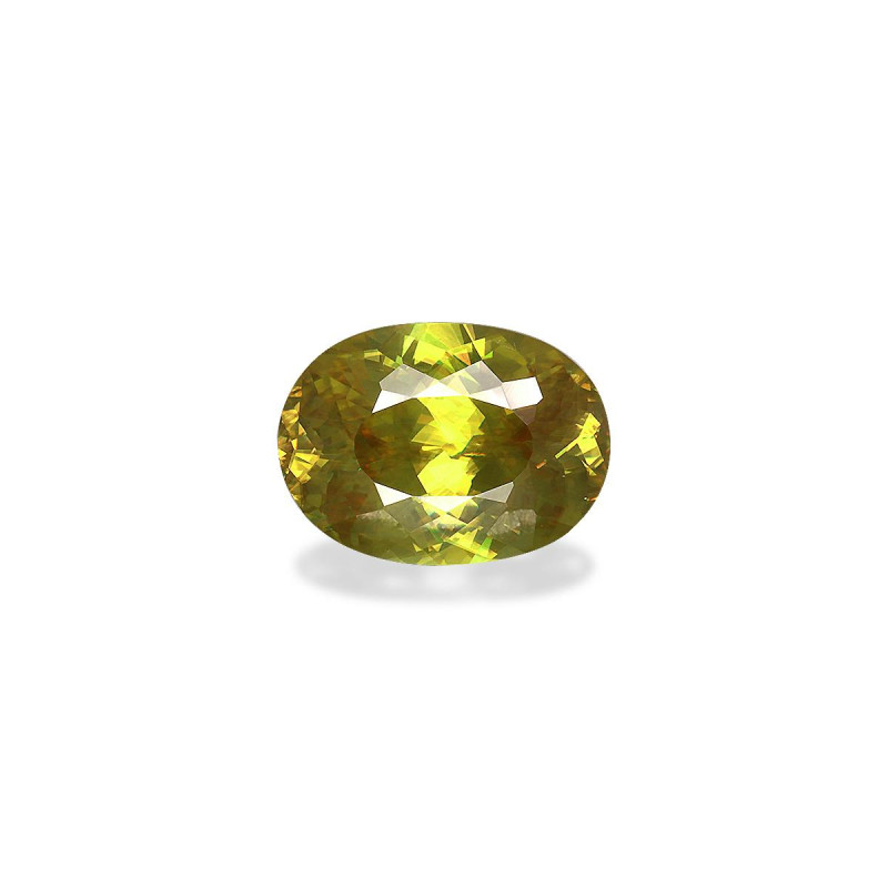 OVAL-cut Sphene Green 5.28 carats