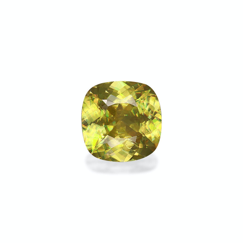 CUSHION-cut Sphene Yellow 3.80 carats