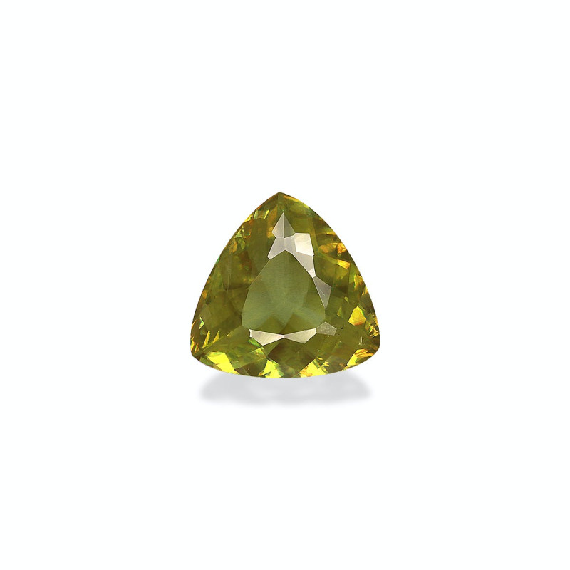 Sphene taille Trilliant Vert 4.69 carats