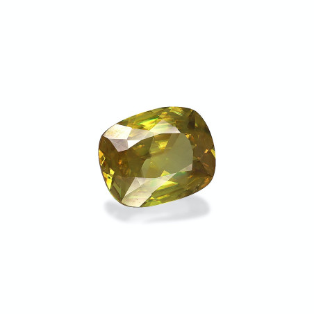 钛鈦矿 taille 靠垫 青柠绿 3.47 carats