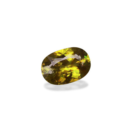 钛鈦矿 taille 椭圆形 青柠绿 3.87 carats
