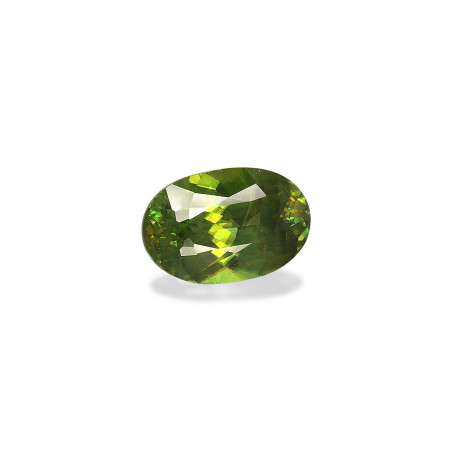钛鈦矿 taille 椭圆形 绿色 3.20 carats