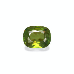 CUSHION-cut Sphene Green...