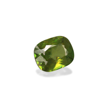 钛鈦矿 taille 靠垫 绿色 3.43 carats