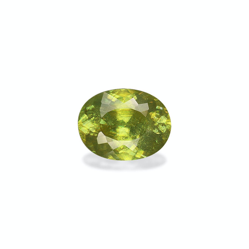 OVAL-cut Sphene Lime Green 1.89 carats
