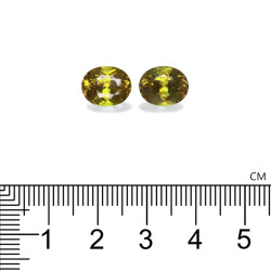 Ovale Limegroene Sfeen van 6,79 karaat