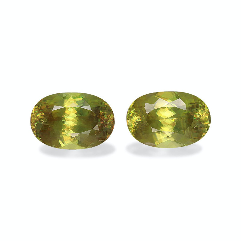 OVAL-cut Sphene Lime Green 6.01 carats
