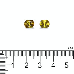 Ovale Limegroene Sphene 3,27 karaat