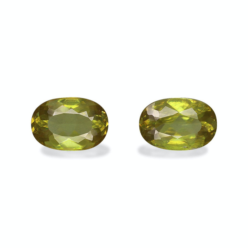 OVAL-cut Sphene Lime Green 3.10 carats