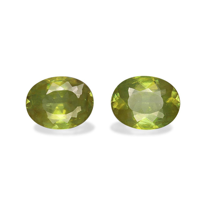OVAL-cut Sphene Lime Green 3.27 carats