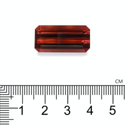 Rechthoekig geslepen roze toermalijn Rosewood Pink 22,54 karaat
