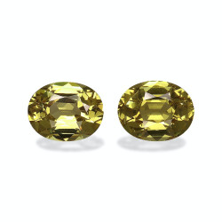 石榴石 taille 椭圆形 青柠绿 4.96 carats