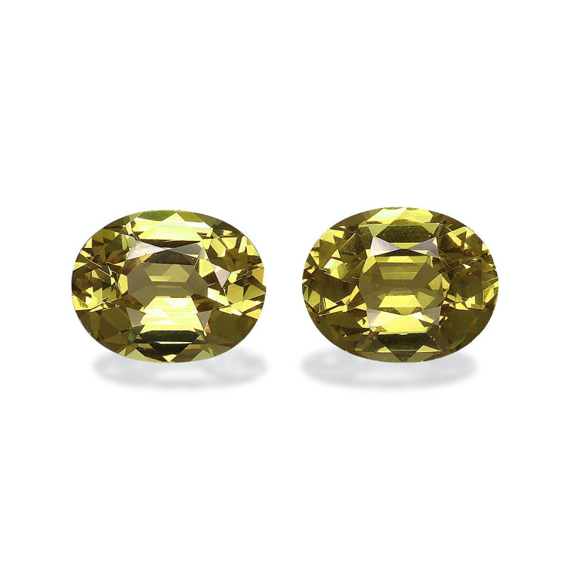 石榴石 taille 椭圆形 青柠绿 4.96 carats
