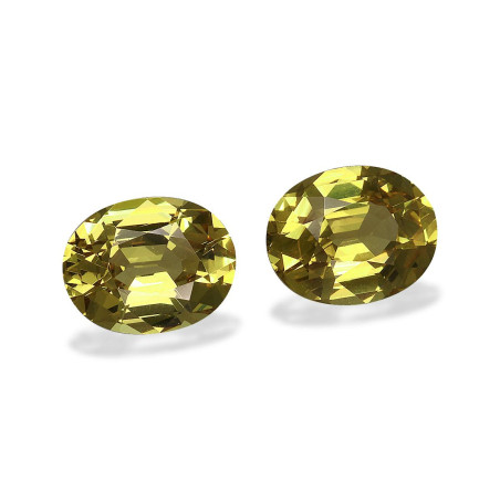 石榴石 taille 椭圆形 青柠绿 4.96 carats