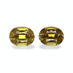 石榴石 taille 椭圆形 金黄色 4.11 carats