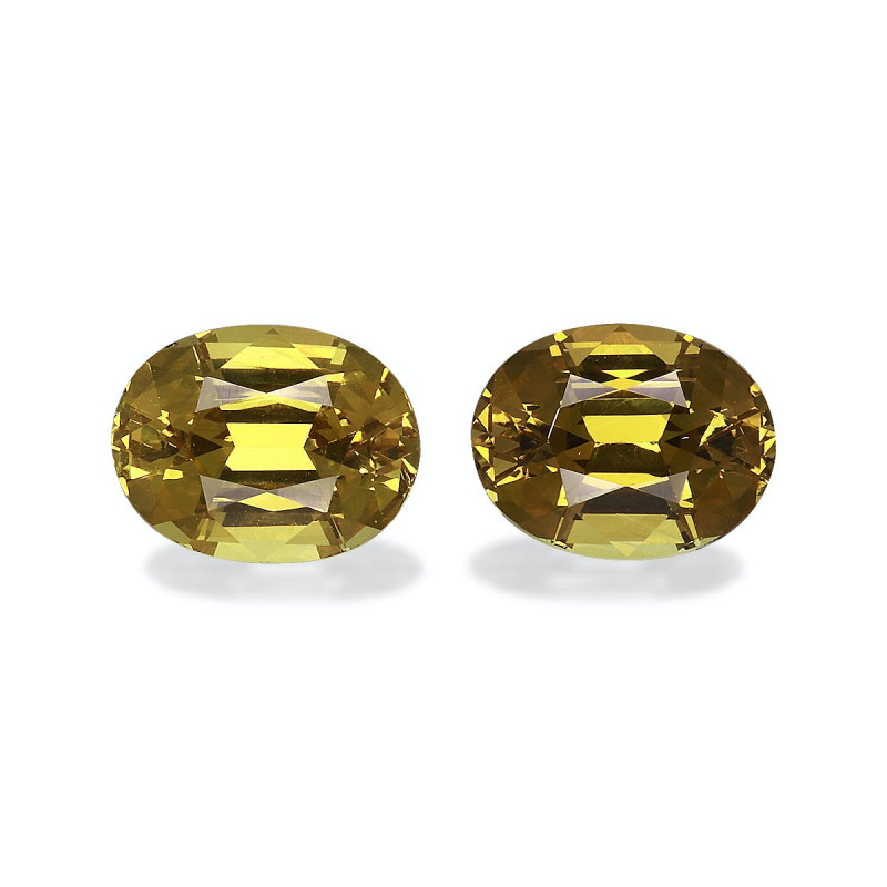 الجارنيت الأخضر الحجم بيضاوي Golden Yellow 4.11 