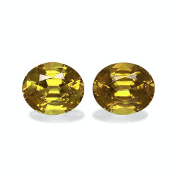 石榴石 taille 椭圆形 金黄色 4.34 carats