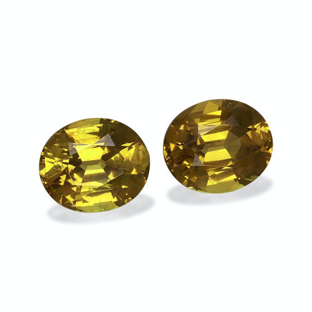 石榴石 taille 椭圆形 金黄色 4.34 carats