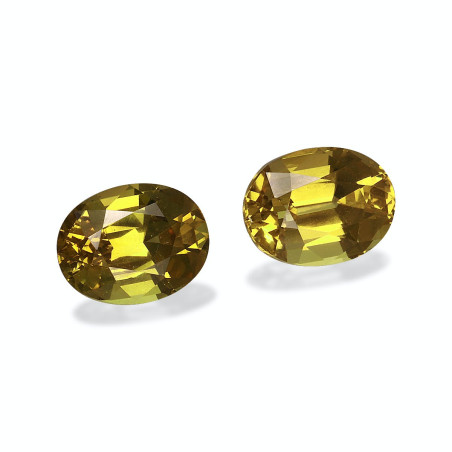 石榴石 taille 椭圆形 金黄色 3.65 carats