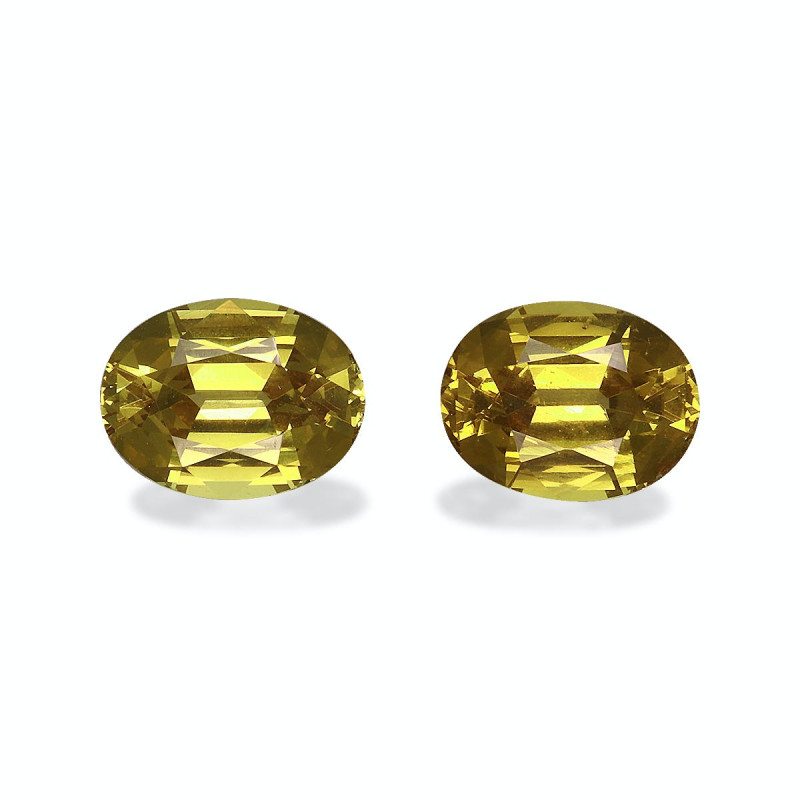 الجارنيت الأخضر الحجم بيضاوي Golden Yellow 3.46 
