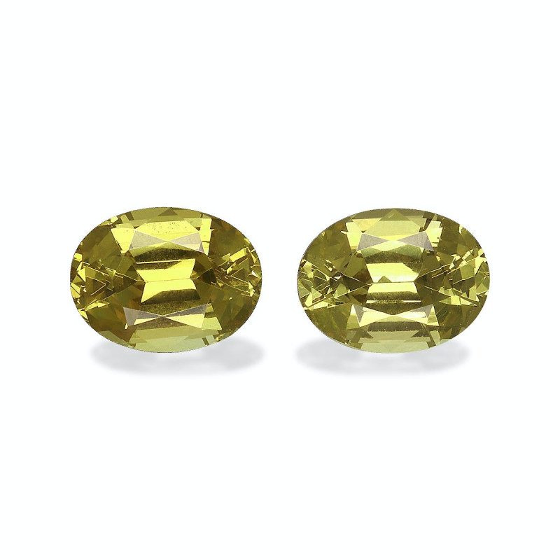 石榴石 taille 椭圆形 青柠绿 3.40 carats